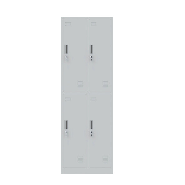 Szafa skrytkowa ubraniowa 4-drzwiowa, 1800x600x500 mm, szara - TechViking #2