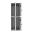 Szafa skrytkowa ubraniowa 4-drzwiowa, 1800x600x500 mm, szara - TechViking #3