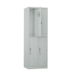 Szafa skrytkowa ubraniowa 4-drzwiowa, 1800x600x500 mm, szara - TechViking #4