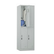 Szafa skrytkowa ubraniowa 4-drzwiowa, zamek elektroniczny, 1800x600x500 mm, szara - TechViking #4