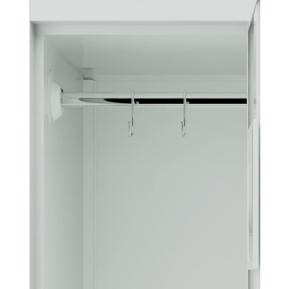 Szafa skrytkowa ubraniowa 4-drzwiowa, zamek elektroniczny, 1800x600x500 mm, szara - TechViking #5