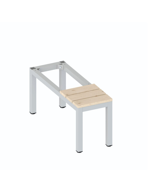 Ławka do szafy o szerokości 40 cm w kolorze szarym - TechViking