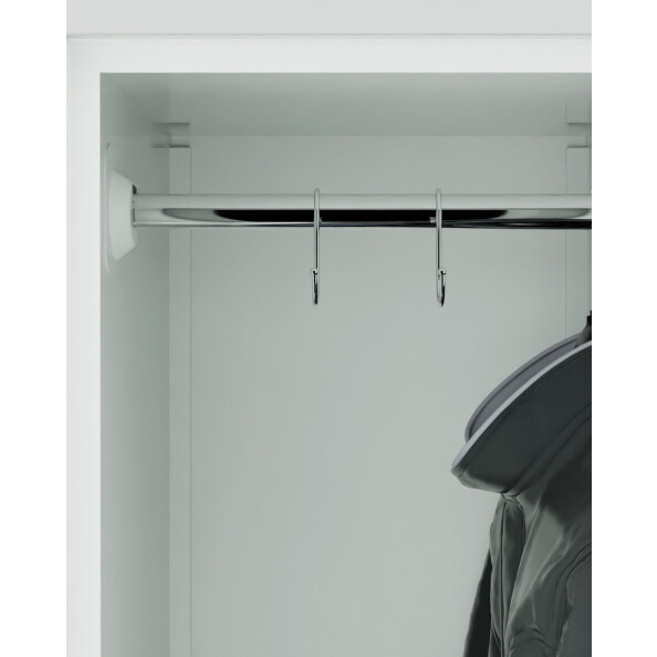 Szafa skrytkowa ubraniowa 2-drzwiowa, zamek elektroniczny, 1800x600x500 mm, szara - TechViking #4