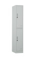 Szafa skrytkowa ubraniowa 2-drzwiowa, zamek szyfrowy, 1800x300x500 mm, szara - TechViking