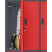 Szafa skrytkowa ubraniowa 6-drzwiowa, 1800x900x500 mm, grafitowo-czerwona - TechViking #7