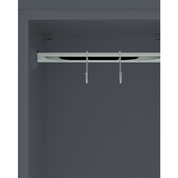 Szafa skrytkowa ubraniowa 6-drzwiowa z ławką, 1800x900x500 mm, grafitowo-czerwona - TechViking #5