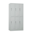 Szafa skrytkowa ubraniowa 6-drzwiowa, 1800x900x500 mm, szara - TechViking #1