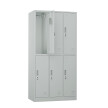 Szafa skrytkowa ubraniowa 6-drzwiowa, 1800x900x500 mm, szara - TechViking #4