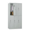 Szafa skrytkowa ubraniowa 6-drzwiowa, 1800x900x500 mm, szara - TechViking #5