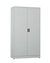 Biurowa szafa metalowa na dokumenty, 1950x1000x435 mm, szara - TechViking