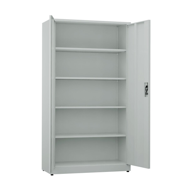 2x Biurowa szafa metalowa na dokumenty, 1950x1000x435 mm, szara - TechViking #2