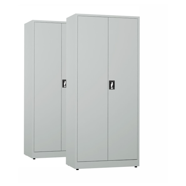 2x Biurowa szafa metalowa na dokumenty, 1950x800x435 mm, szara - TechViking #1