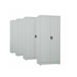 4x Biurowa szafa metalowa na dokumenty, 1950x800x435 mm, szara - TechViking #1