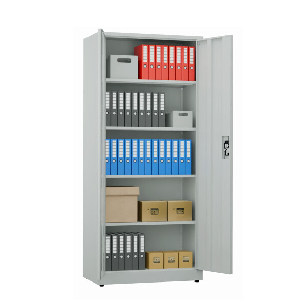 Biurowa szafa metalowa na dokumenty, 1950x800x435 mm, szara - TechViking #3