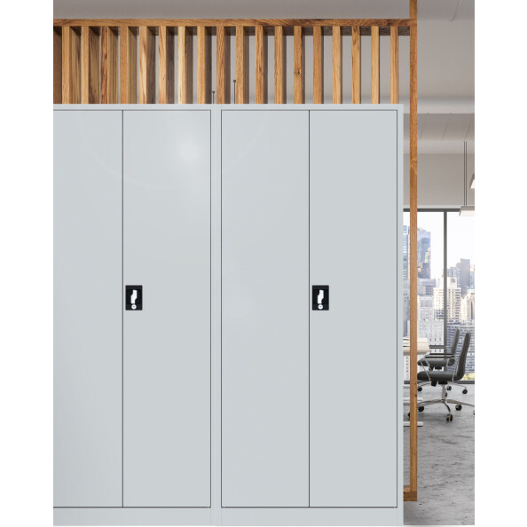 Biurowa szafa metalowa na dokumenty, 1950x800x435 mm, szara - TechViking #7