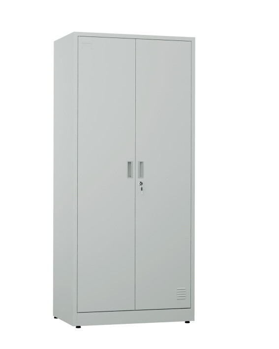 Metalowa szafa ubraniowo-gospodarcza, 1800x800x500 mm, szara - TechViking