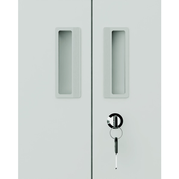 Metalowa szafa ubraniowo-gospodarcza, 1800x800x500 mm, szara - TechViking #4