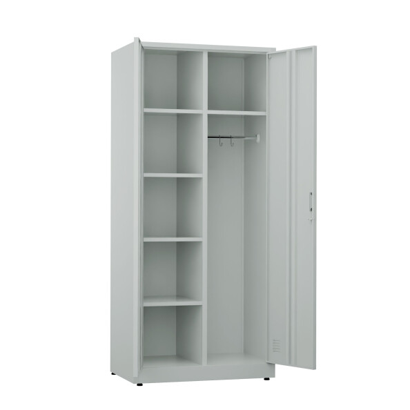 Metalowa szafa ubraniowo-gospodarcza, zamek elektroniczny, 1800x800x500 mm, szara - TechViking #2