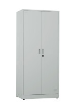 Metalowa szafa ubraniowo-gospodarcza, zamek szyfrowy, 1800x800x500 mm, szara - TechViking