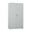 Metalowa szafa ubraniowo-gospodarcza, 1800x1000x500 mm, szara - TechViking #1