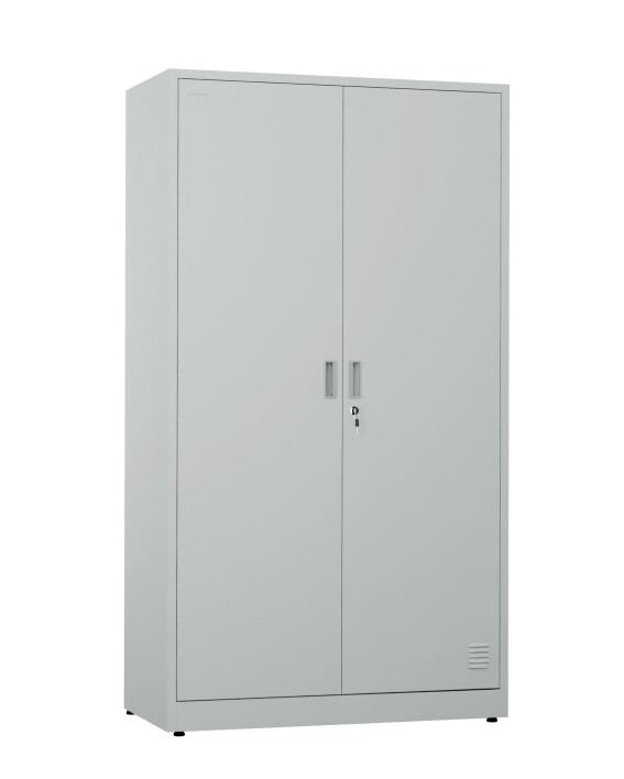 Metalowa szafa ubraniowo-gospodarcza, 1800x1000x500 mm, szara - TechViking