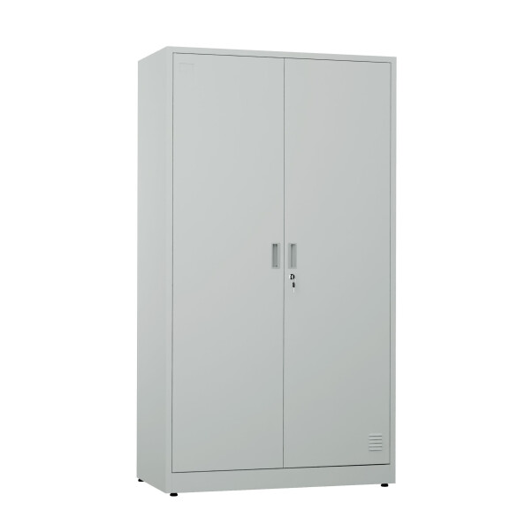 Metalowa szafa ubraniowo-gospodarcza, 1800x1000x500 mm, szara - TechViking #1