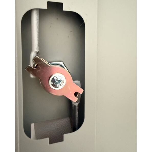 Metalowa szafa z przeszklonymi drzwiami, 900x900x400 mm, szara - TechViking #6