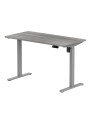Biurko z elektryczną regulacją wysokości, 1200x600 mm, szare - TechViking