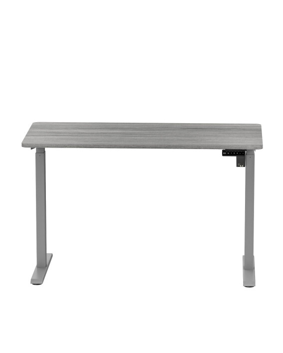 Biurko z elektryczną regulacją wysokości, 1200x600 mm, szare - TechViking