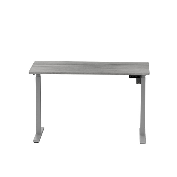 Biurko z elektryczną regulacją wysokości, 1200x600 mm, szare - TechViking #2