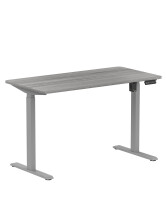 Biurko z elektryczną regulacją wysokości, 1200x600 mm, szare, wyprzedaż - TechViking