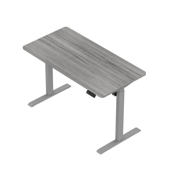Biurko z elektryczną regulacją wysokości, 1200x600 mm, szare - TechViking #4
