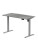 Biurko z elektryczną regulacją wysokości, blat w całości, 1200x600 mm, szare - TechViking