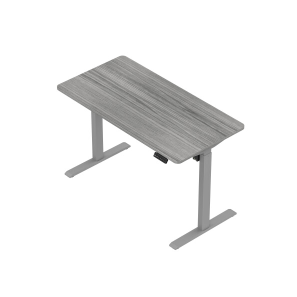 Biurko z elektryczną regulacją wysokości, 1200x600 mm, szare, wyprzedaż - TechViking #3