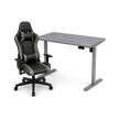 Zestaw: Biurko z regulacją wysokości, szare + Fotel gamingowy THOR-X czarno-szary - TechViking #1