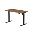 Biurko z elektryczną regulacją wysokości, 1200x600 mm, NATURAL: orzech/czarne - TechViking #1