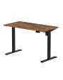 Biurko z elektryczną regulacją wysokości, 1200x600 mm, NATURAL: orzech/czarne - TechViking