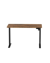 Biurko z elektryczną regulacją wysokości, 1200x600 mm, NATURAL: orzech/czarne - TechViking