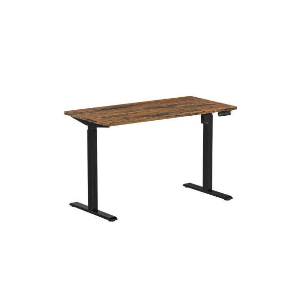 Biurko z elektryczną regulacją wysokości, 1200x600 mm, NATURAL: orzech/czarne - TechViking #3