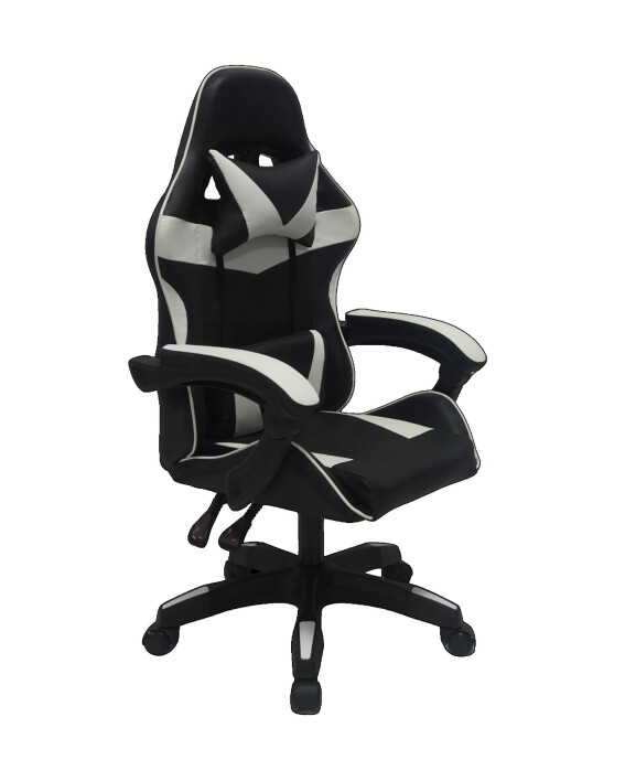 Fotel gamingowy NORD-X czarno/ biały - TechViking