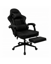 Fotel gamingowy z podnóżkiem NORD-X2 czarny