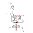 Fotel gamingowy NORD-X czarno/ biały - TechViking #8