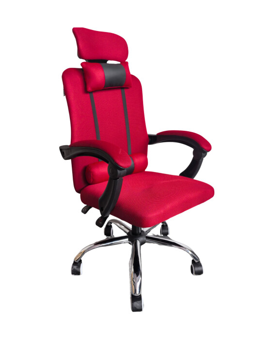 Fotel biurowy GPX czerwony - TechViking