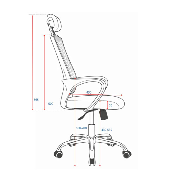 Fotel biurowy AIRIS czarny - TechViking #5
