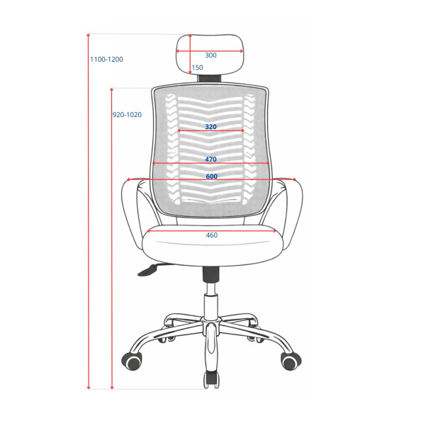 Fotel biurowy AIRIS czarny - TechViking #4