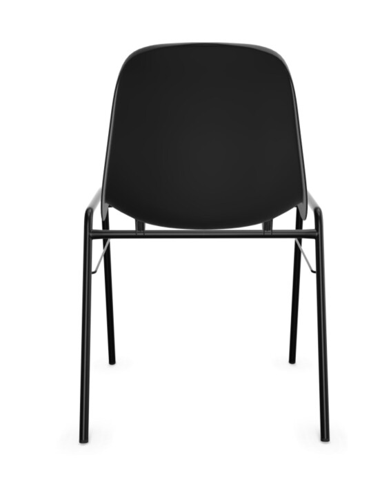 Krzesło do poczekalni Beta Chrome grafitowe - TechViking
