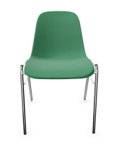 Krzesło do poczekalni Beta Chrome zielone - TechViking