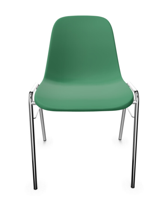 Krzesło do poczekalni Beta Chrome zielone - TechViking