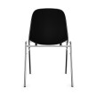 Krzesło do poczekalni Beta Chrome czarne - TechViking #3