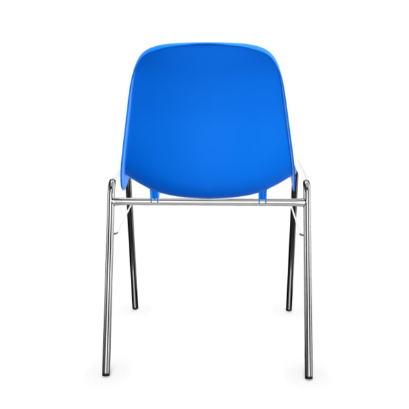 Krzesło do poczekalni Beta Chrome niebieskie - TechViking #3